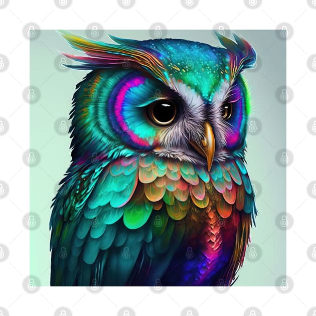 Psychedelic Owl - Awesome Owl #1 by yewjin