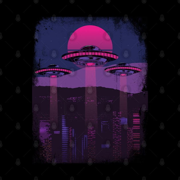 Vaporwave UFOs by Johan13