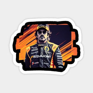 Fernando Alonso Renault Magnet