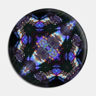 Boho Style Abstract Festive Mandala Pattern Pin