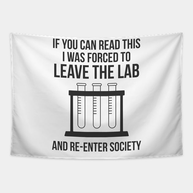 Chemistry Science Funny Laboratory Scientist Nerd Tapestry by Dr_Squirrel