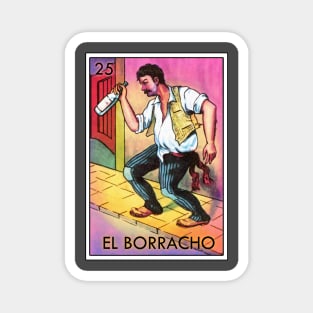 Loteria El Borracho Mexican Icon Magnet