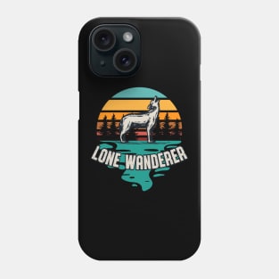 Lone Wanderer Camping Hiker Wolf Hiking Phone Case