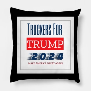 Truckers For Trump 2024 Pillow