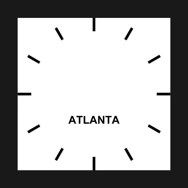 ATLANTA Time Zone Wall Clock by ghjura