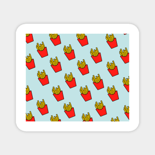 French fries Pattern Magnet