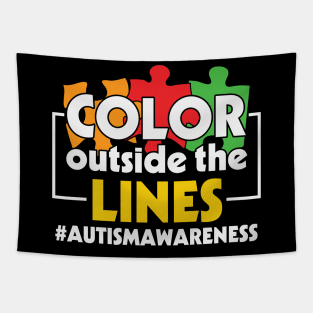 Color Outside The Lines - Autism Awareness Tapestry