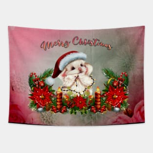 Cute fantasy christmas animal Tapestry