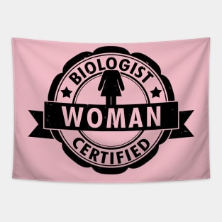 Funny 100% Women Slogan For Her Funny Women Anti Woke Meme Tapestry