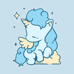 Soft Unicorn (Cerulean Blue) T-Shirt