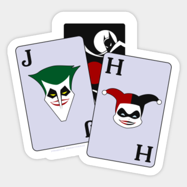 Harley Quinn Joker Playing Cards Batman Joker And Harley Sticker Teepublic