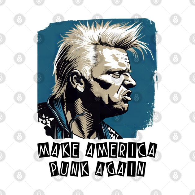 Make America Punk Again - Funny Trump by Tshirt Samurai