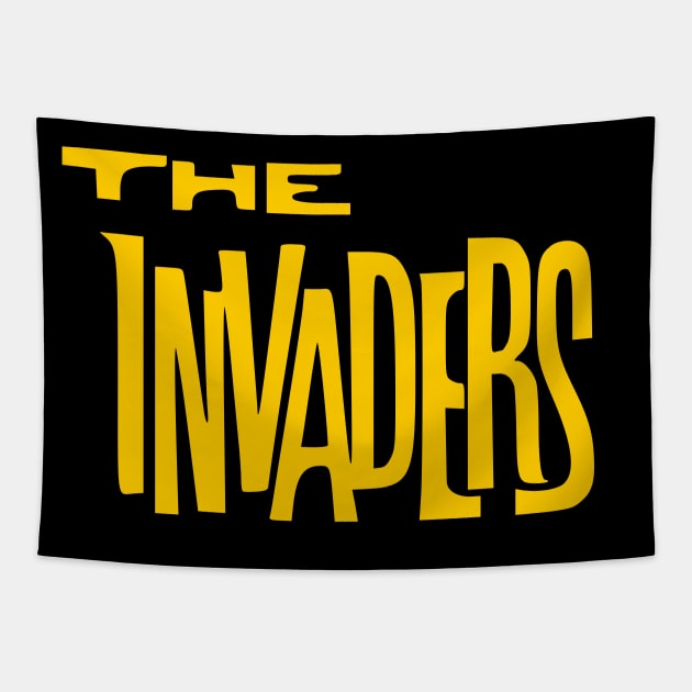 The Invaders - 60s Tv Show Logo V2 Tapestry by wildzerouk