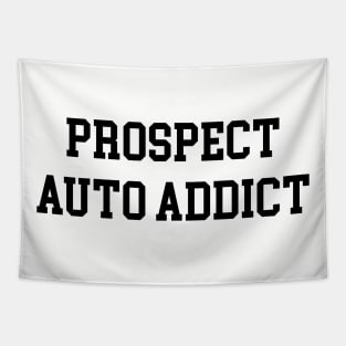 Prospect Auto Addict - Black Lettering Tapestry
