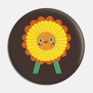 Blooming Sunflower Pin