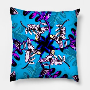 Vainly Blue Pillow