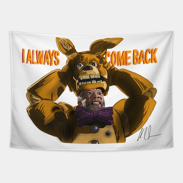 Five Nights At Freddy's: William Afton Tapestry by 51Deesigns