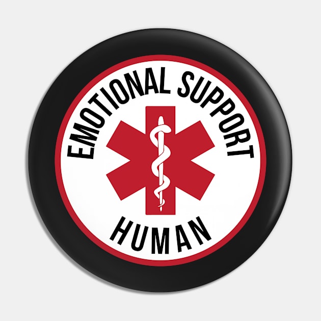 Emotional Support Human Pin by Daribo