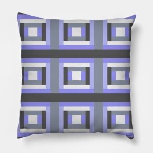 Court House Steps Patchwork Pattern Pillow