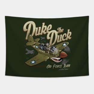 Duke the Duck flying Tapestry