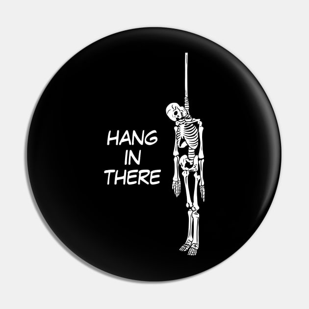 Hanging Skeleton Pin by Black Snow Comics