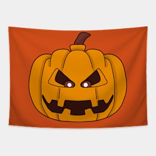 Scary Halloween Pumpkin Tapestry