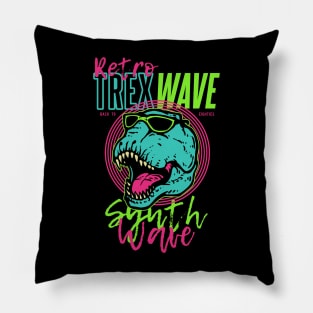 Trex Wave Retro Pillow