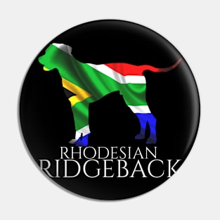 Rhodesian Ridgeback text white Pin