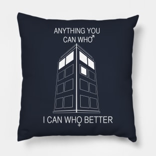 13th Doctor support shirt Pillow