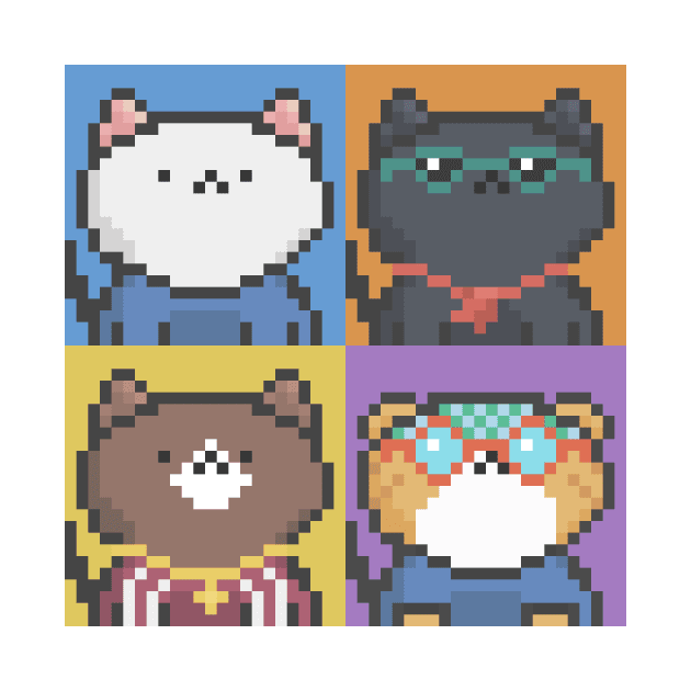 Pixel Cat Tile 009 by Infinite Mew Mew