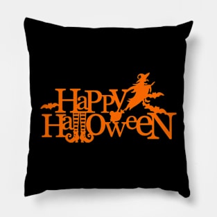 "Happy Halloween" Spooky Season Trick or Treat Pillow