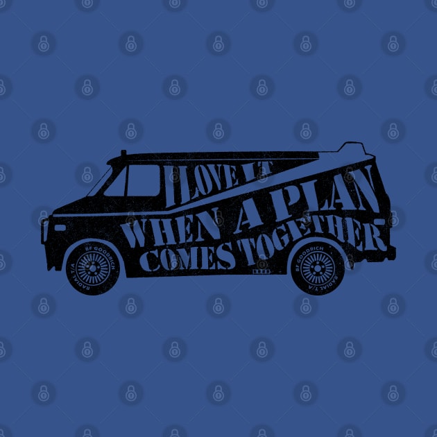 A-Team van quote print by XrayT