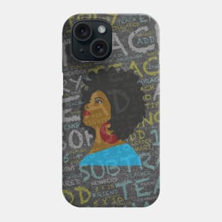 African American Teacher Afro Phone Case