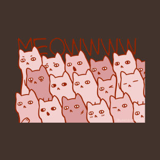 A bunch of cats by Sunnie Meowtlu T-Shirt