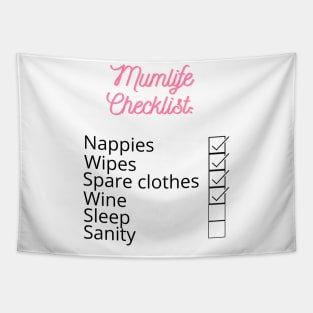 Mumlife Checklist Tapestry