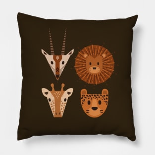 Safari Creatures Pillow