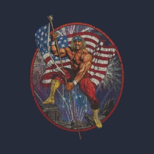 Flag Waving Patriot 1990 T-Shirt