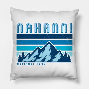 Nahanni national park retro vintage Pillow