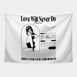 Janet Jackson Love Will Never Do Tapestry