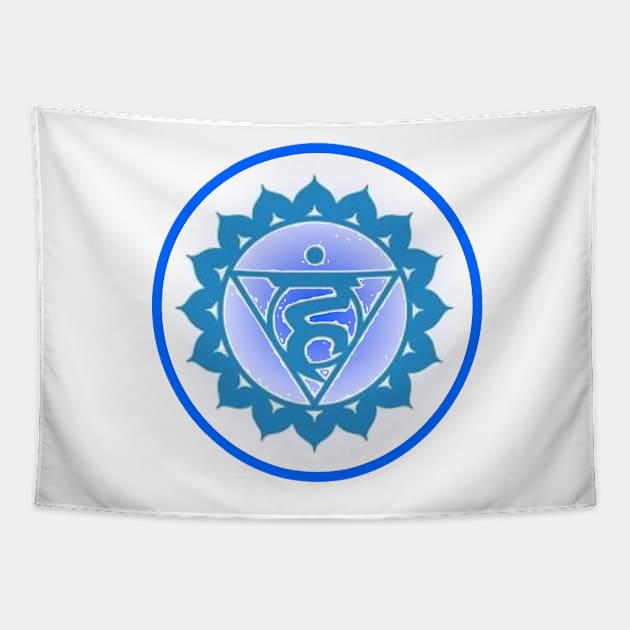 Speak your truth Throat Chakra- White Tapestry by EarthSoul