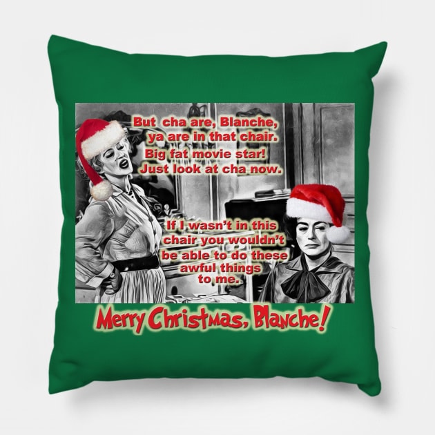 Merry Christmas, Blanche! Pillow by cameradog