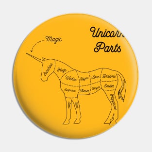 Unicorn Parts - Awesome Unicorn Lovers Gift Pin