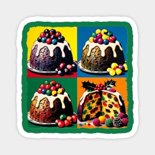 Pudding Pop: A Festive Explosion of Color - Christmas Pudding Magnet