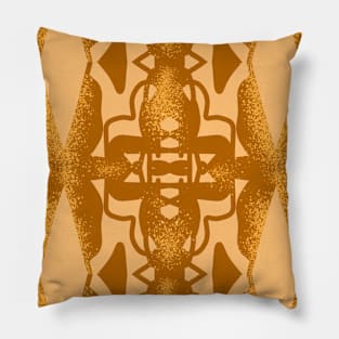 Gold geometric ornament Pillow