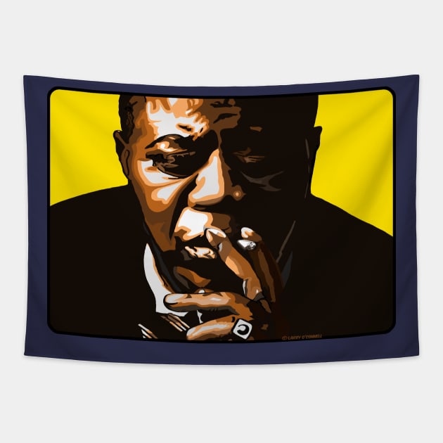 Jazz Genius Louis Armstrong Tapestry by FanboyMuseum