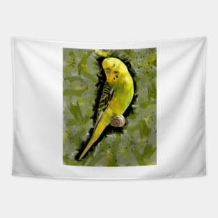 Yellow Parakeet Tapestry