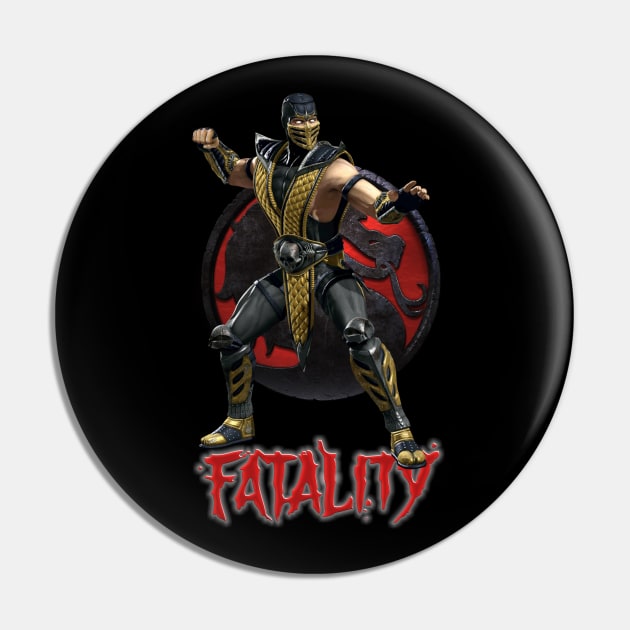Team Scorpion Fatality Mortal Kombat Pro Kompetition Pin by Pannolinno
