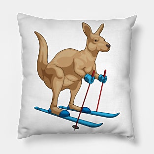 Kangaroo Skier Ski Winter sports Pillow