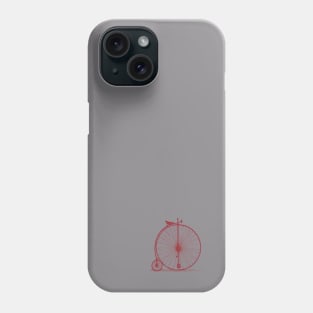 Penny-farthing - red Phone Case