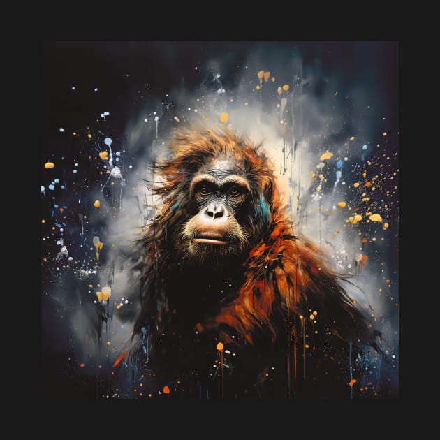 Great Ape Painting by Geminiartstudio